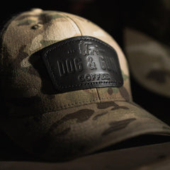 Dog & Gun Premium Leather Trucker Cap - Dog & Gun Coffee